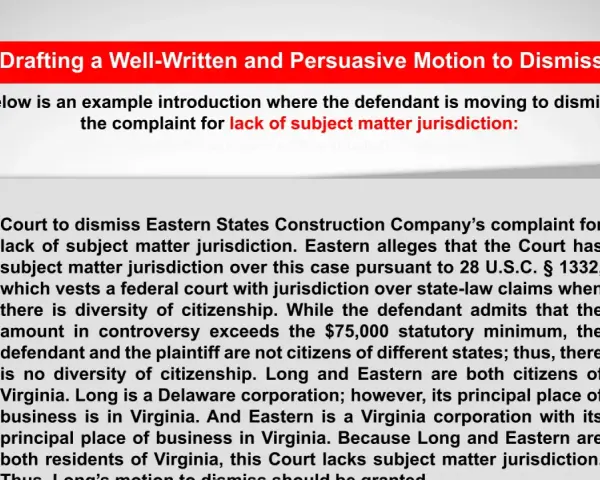 Motion to dismiss a complaint due to lack of subject matter jurisdiction, citing diversity of citizenship issues.